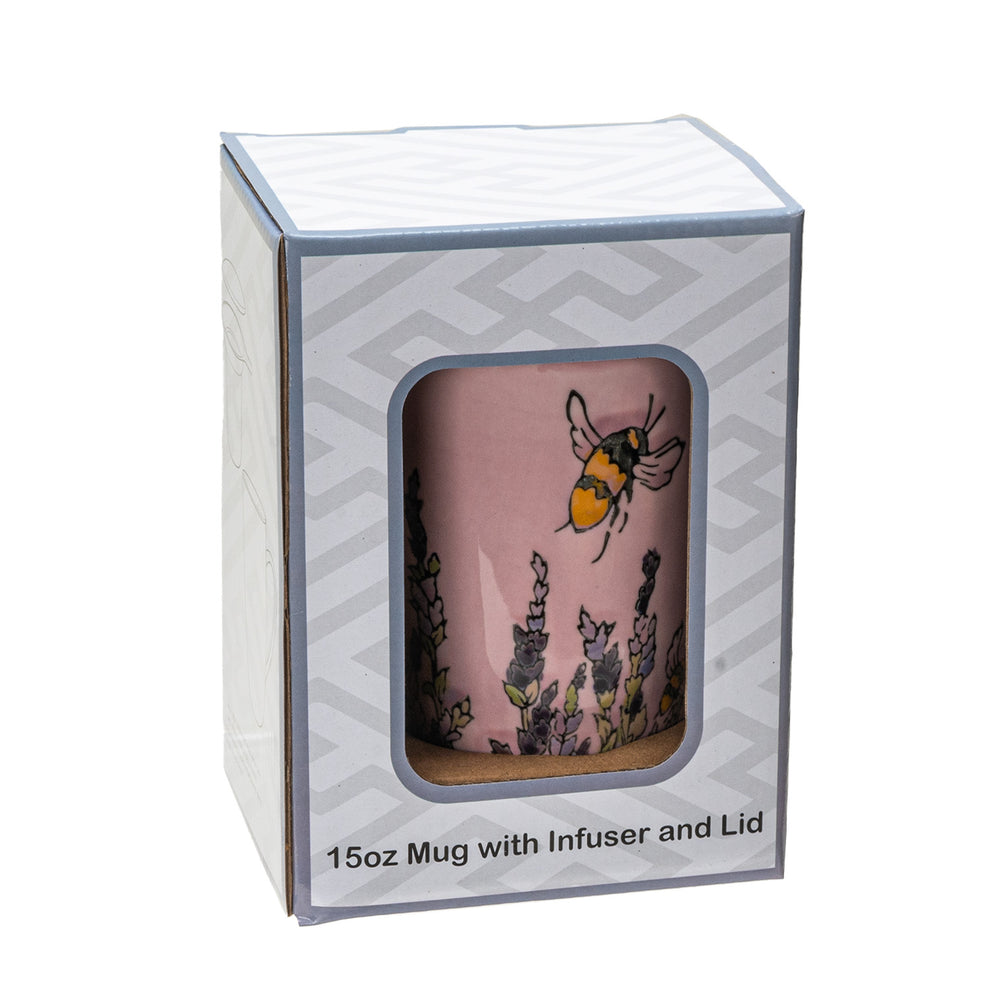 Honeybee - Mug with Lid and Infuser (for loose leaf tea)