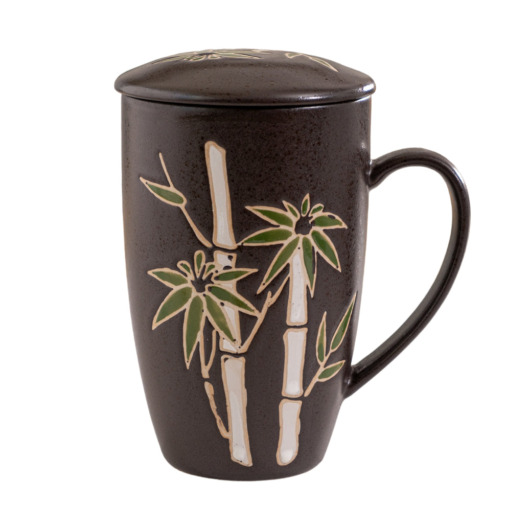 Bamboo - Mug with Lid and Infuser (for loose leaf tea)