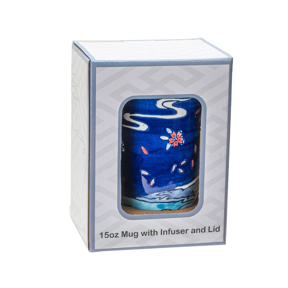 Mount Fuji - Mug with Lid and Infuser (for loose leaf tea)