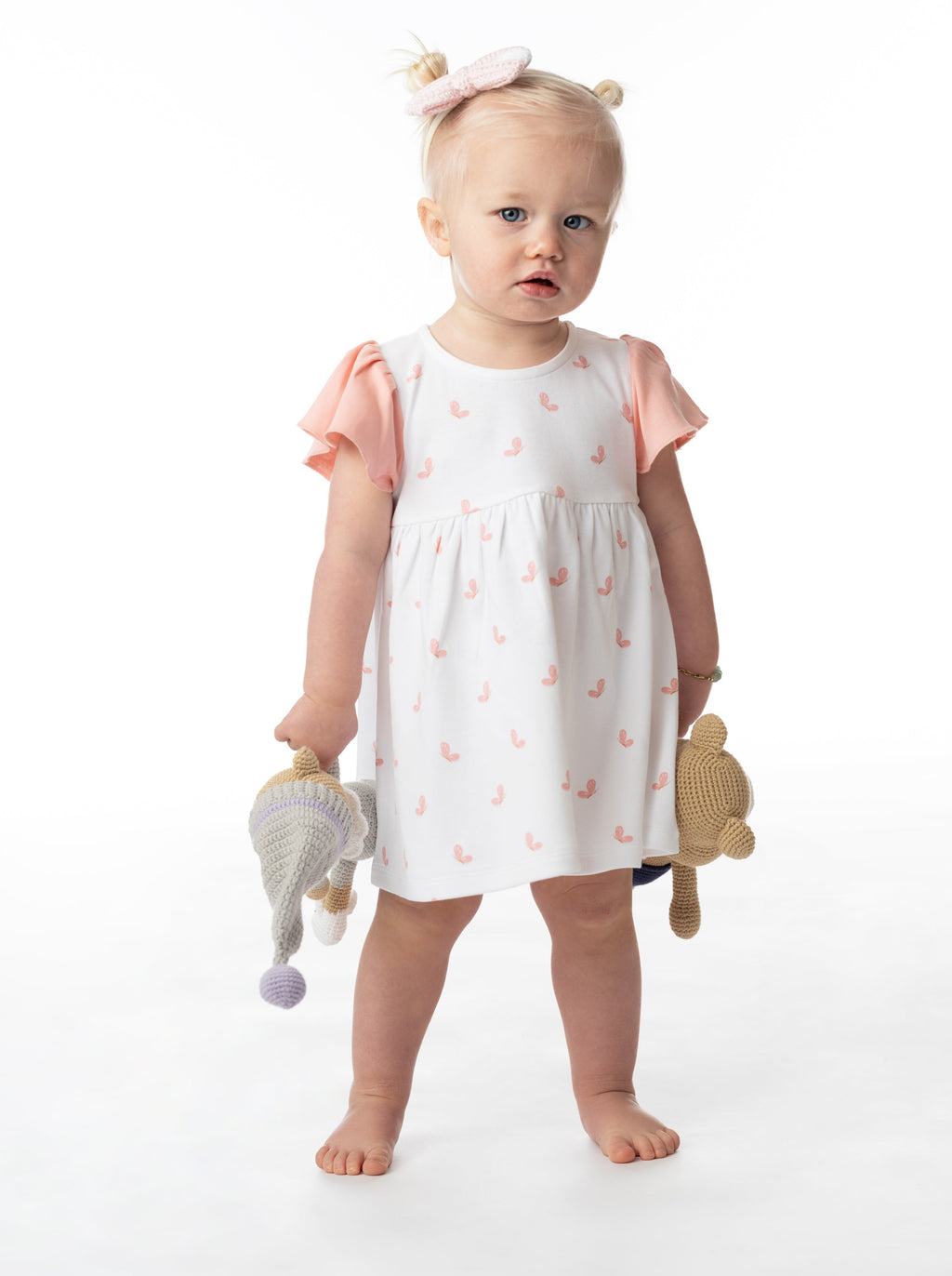Organic Cotton Alice Ruffled Dress - Butterfly