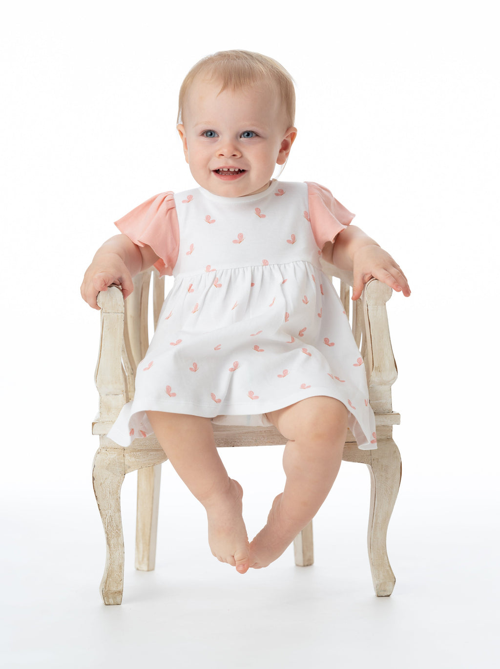 Organic Cotton Alice Ruffled Dress - Butterfly