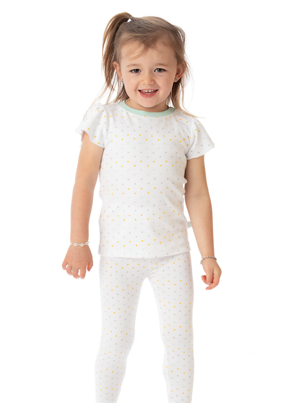 Organic Cotton Ashley Ruffled Tee - Polka