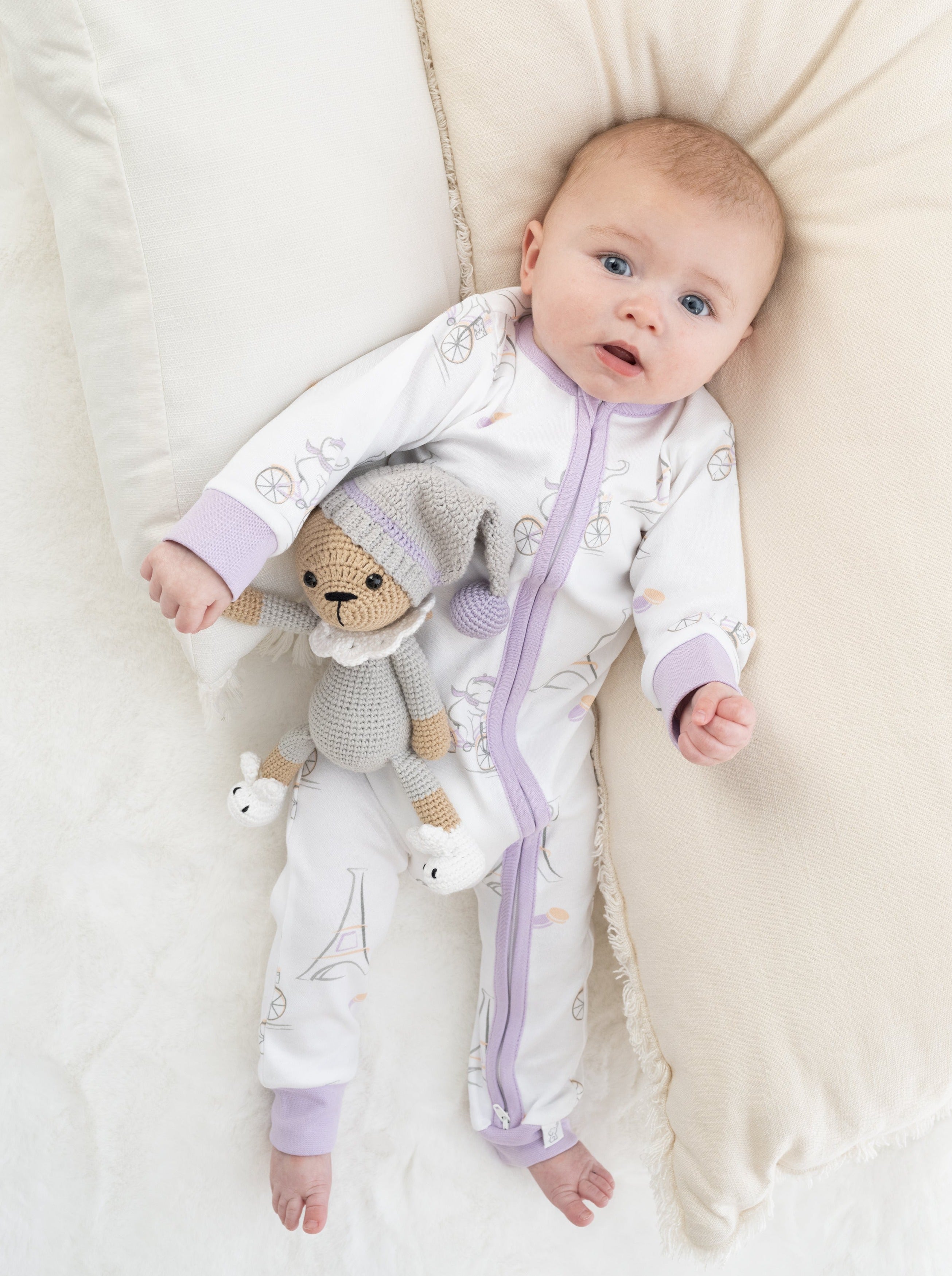 Organic Cotton Romper -  Moy In Paris