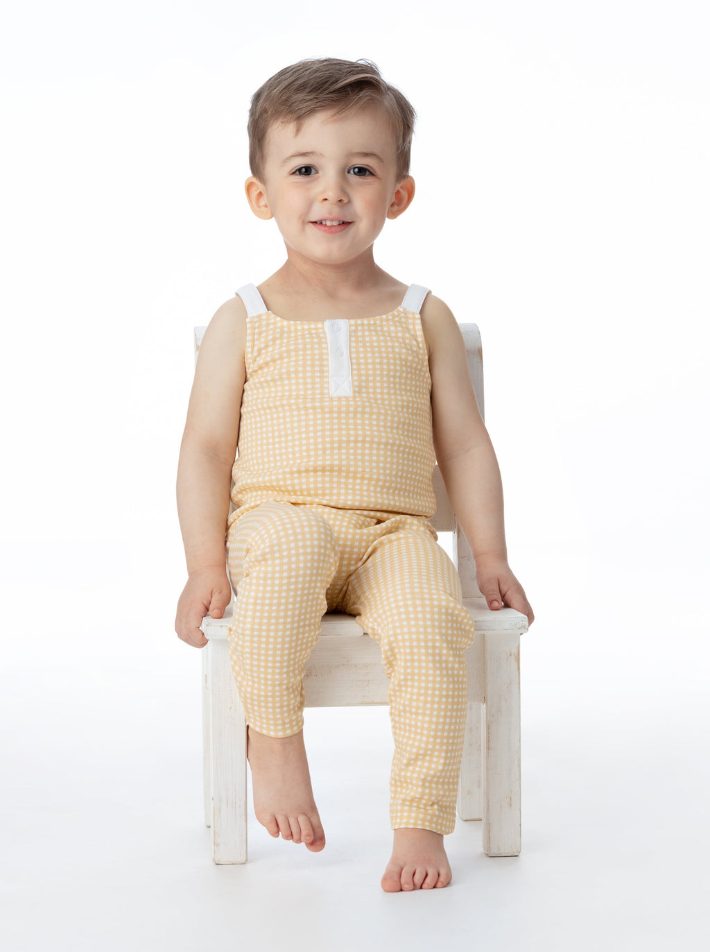 Organic Cotton Overall - Butter Gingham