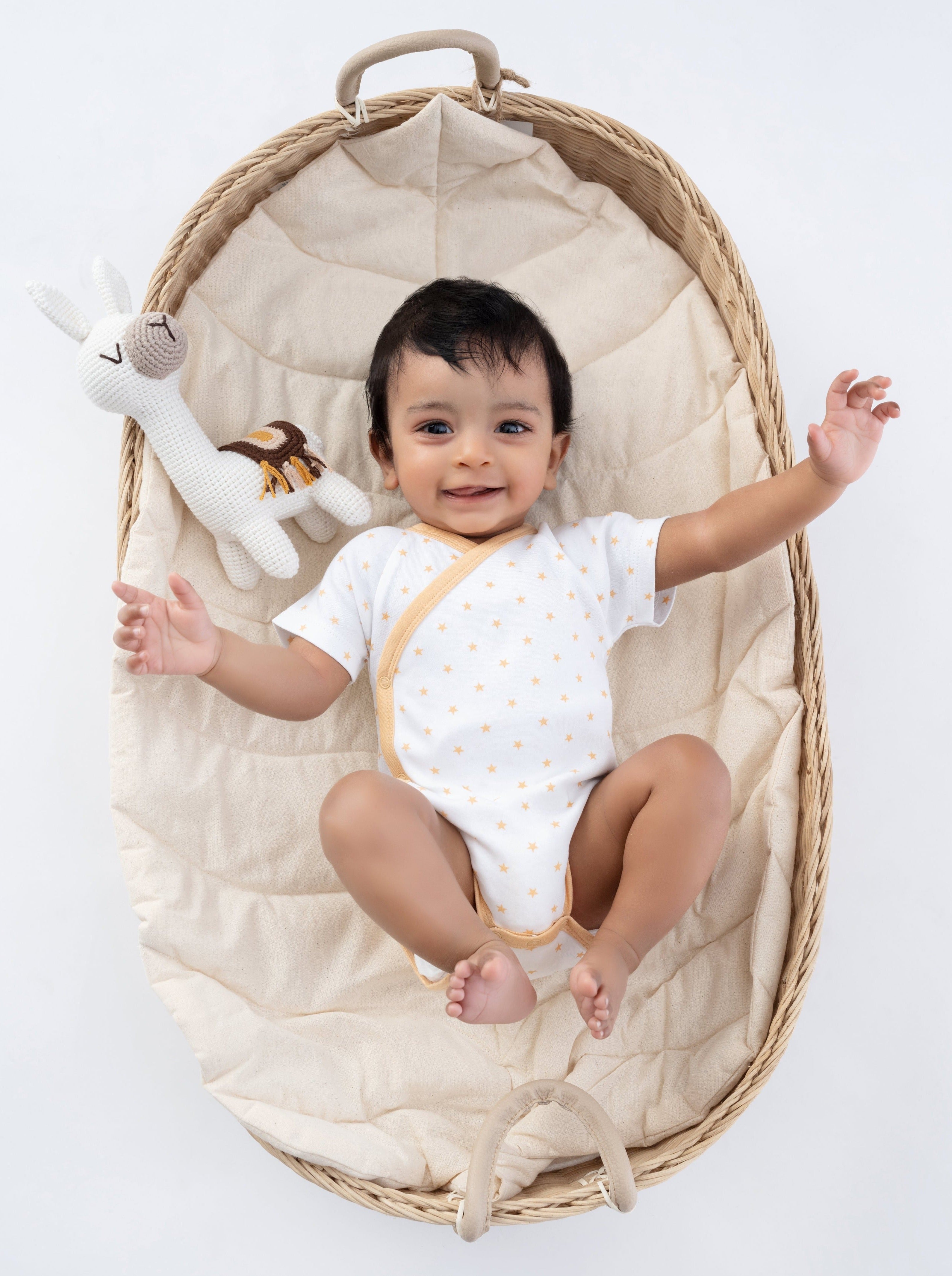 Organic Cotton Pride Kimono Onesie - Star