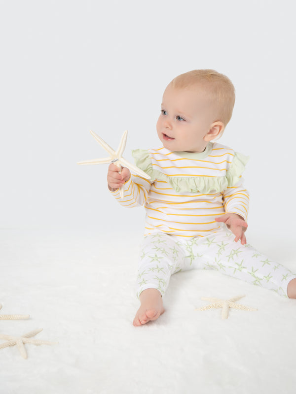 Organic Cotton Leggings - Green Starfish