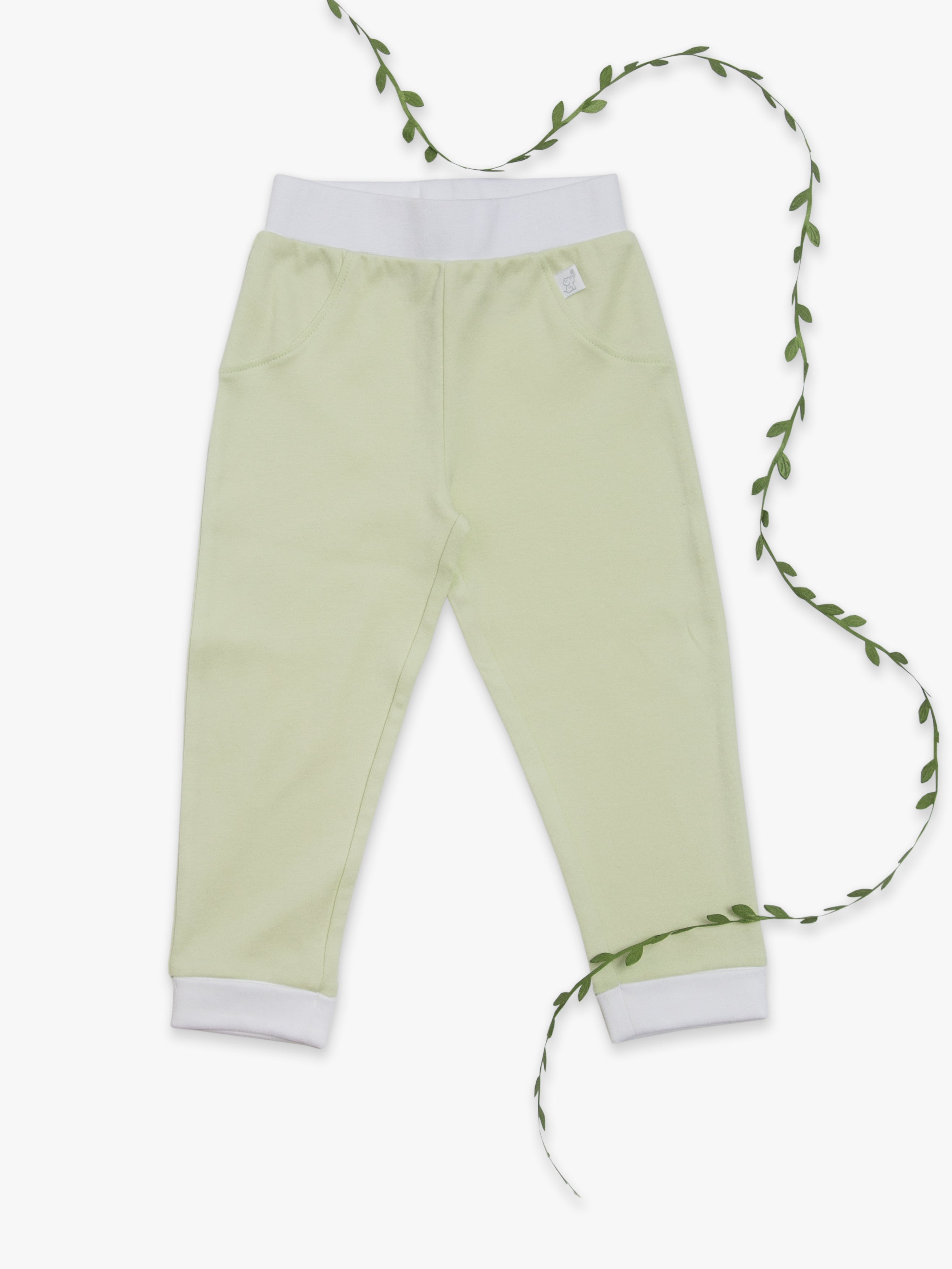 Organic Cotton Jogger Pants - Green